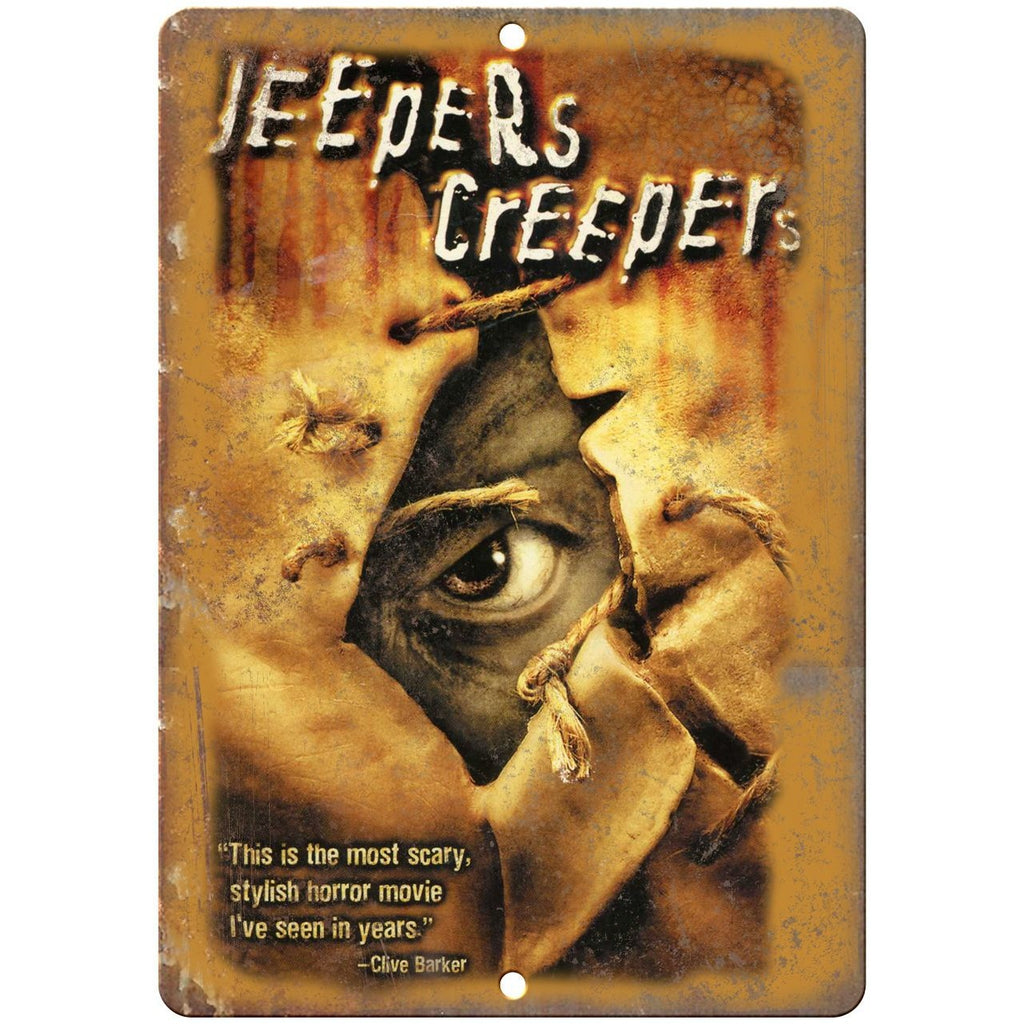 Jeepers Creepers VHS Cover 10" x 7" Reproduction Metal Sign