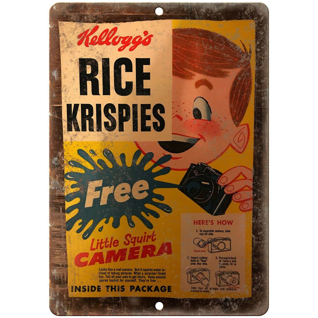 Rice Krispies Cereal Box Art 9" x 12" Reproduction Metal Sign N372