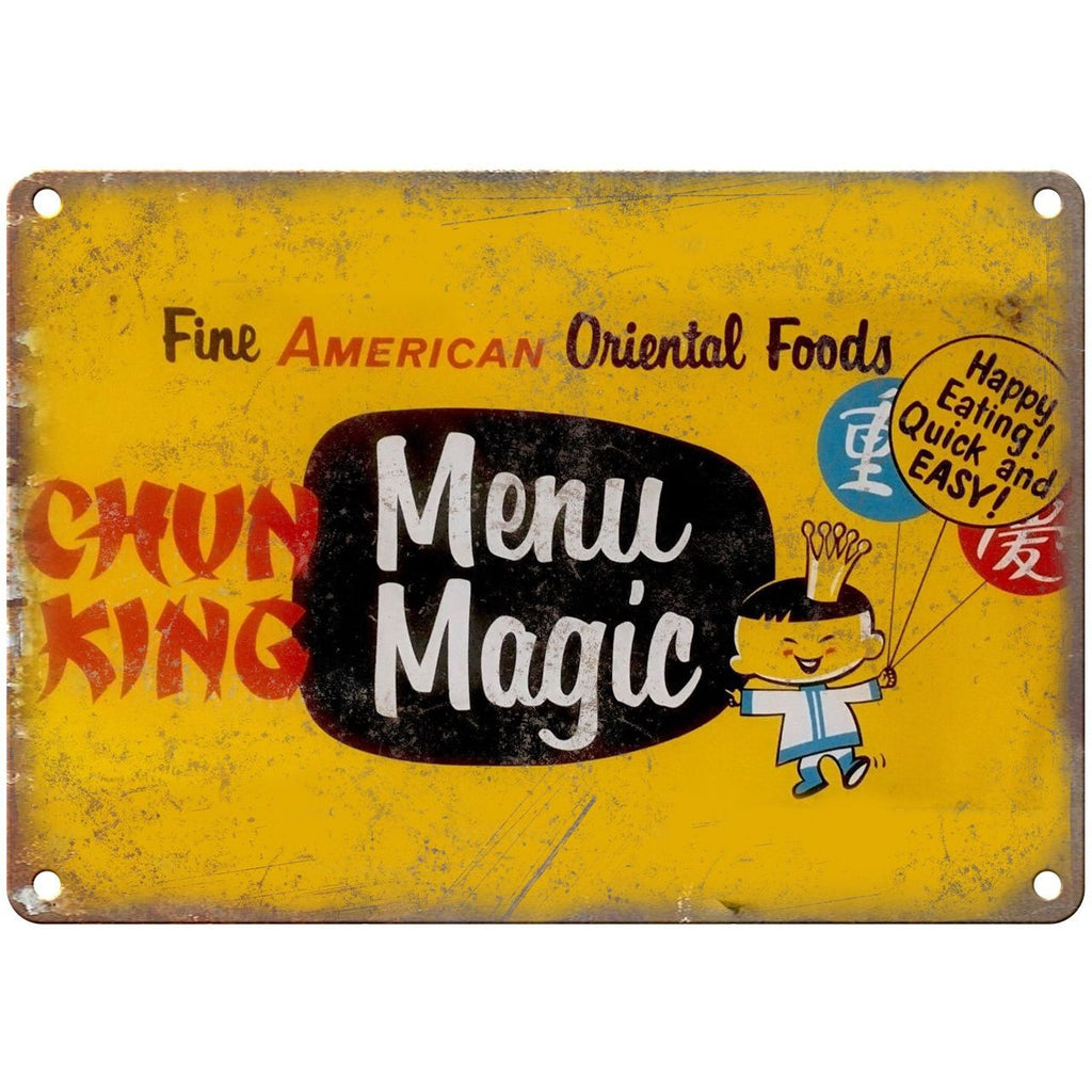 Porcelain Look Chun King Oriental Foods 10" x 7" Reproduction Metal Sign