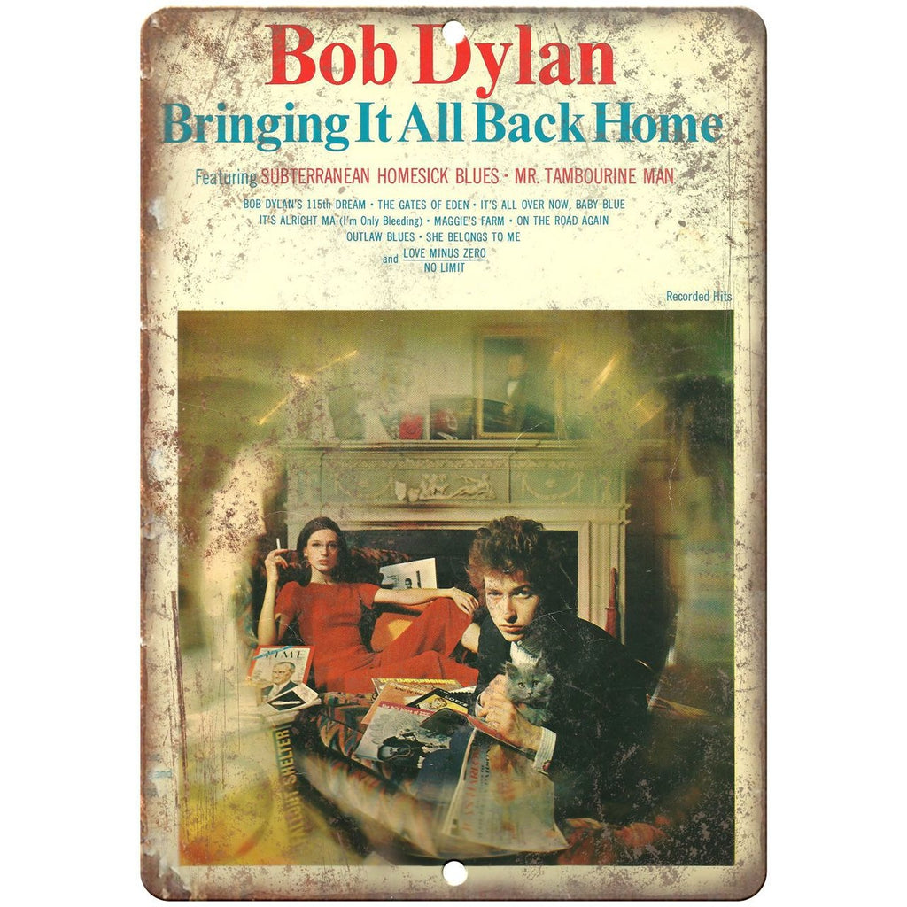 Bob Dylan Album Cover 10" x 7" reproduction metal sign K05