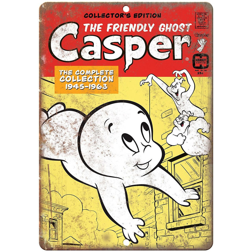 Casper The Friendly Ghost Harvey Comic 10" X 7" Reproduction Metal Sign J200