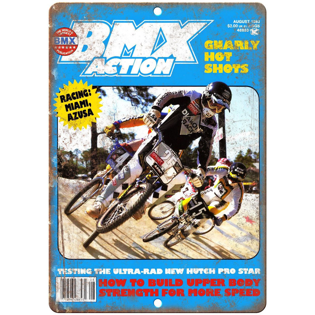 1983 BMX Action Mag Diamond Back Racing 10" x 7" Reproduction Metal Sign B468