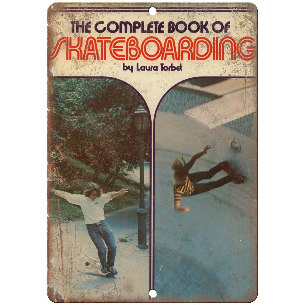 Vintage Skateboard Magazine book laura tarbet 10" x 7" reproduction metal sign