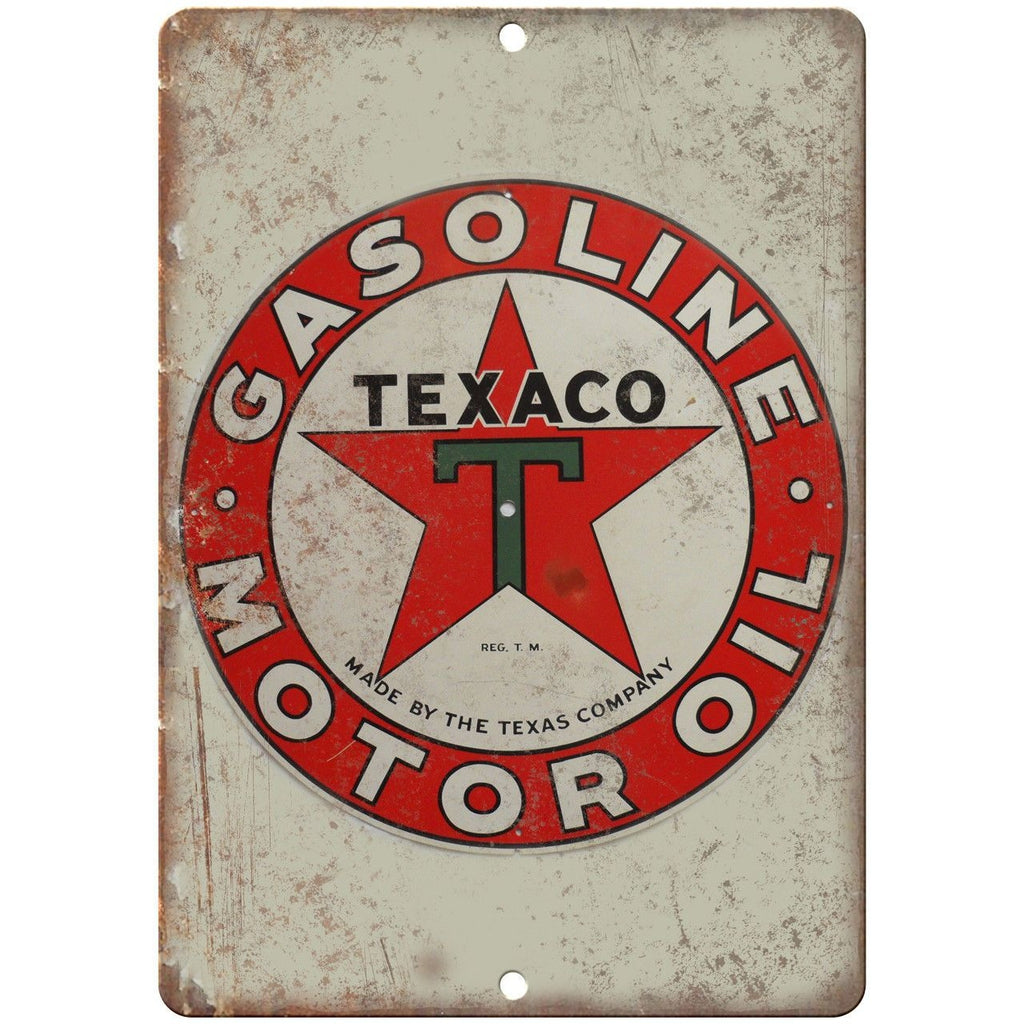 Texaco Motor Oil Porcelain Look Reproduction Metal Sign U116