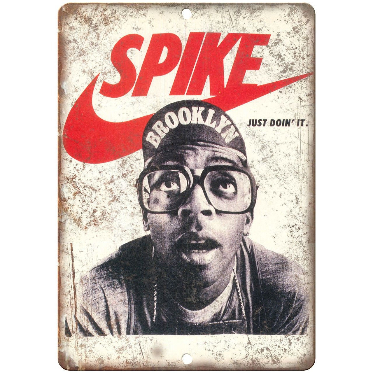 Spike Lee Nike Just Doin It Vintage Ad 10" X 7" Reproduction Metal Sig – Rusty Walls Shop