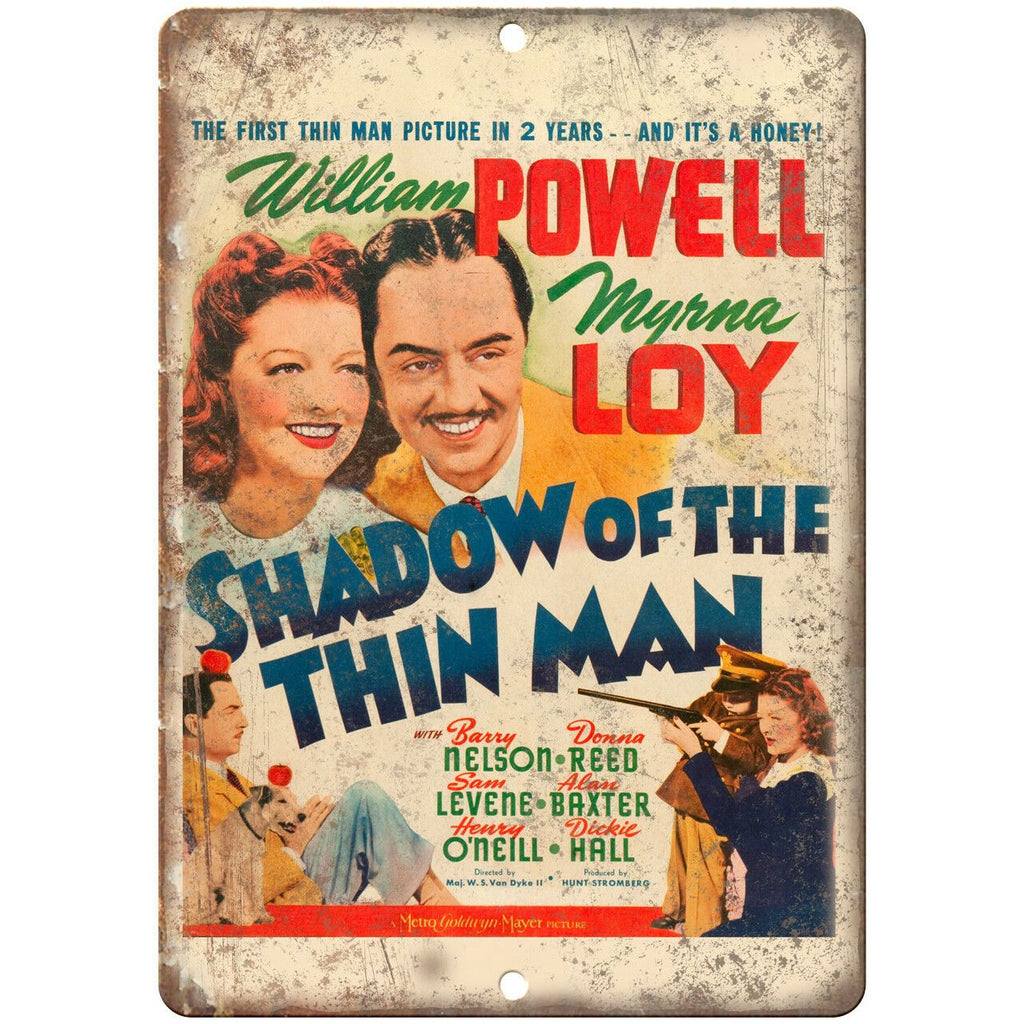 Shadow of a Thin Man William Powell Movie 10" X 7" Reproduction Metal Sign I129