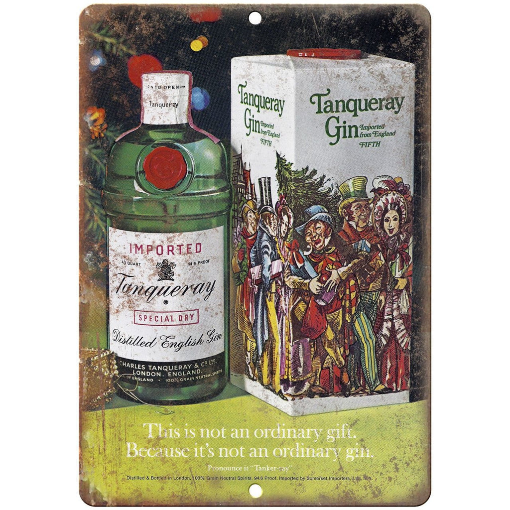 Tanqueray Gin Vintage Liquor Ad Reproduction Metal Sign E85