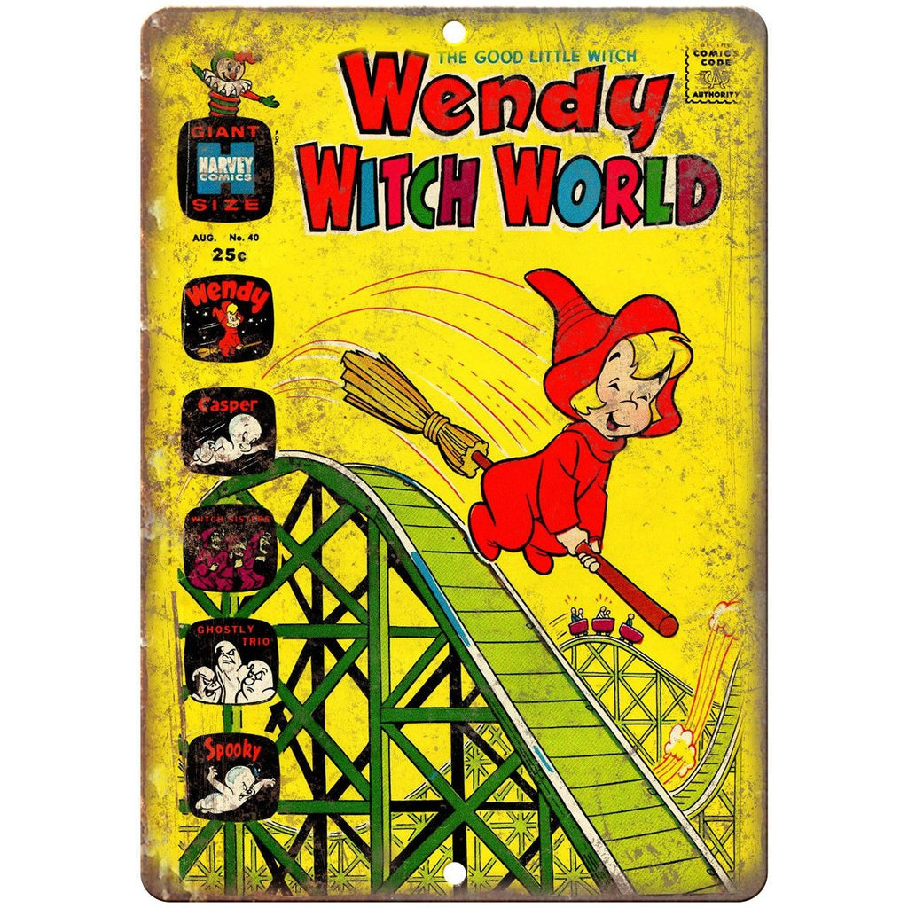 Wendy The Good Little Witch Harvey Comic 10" X 7" Reproduction Metal Sign J446
