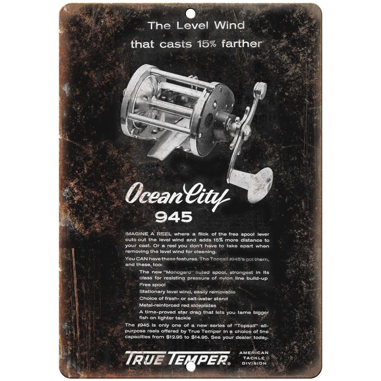 Ocean City Fishing Reel 945 True Temper Ad
