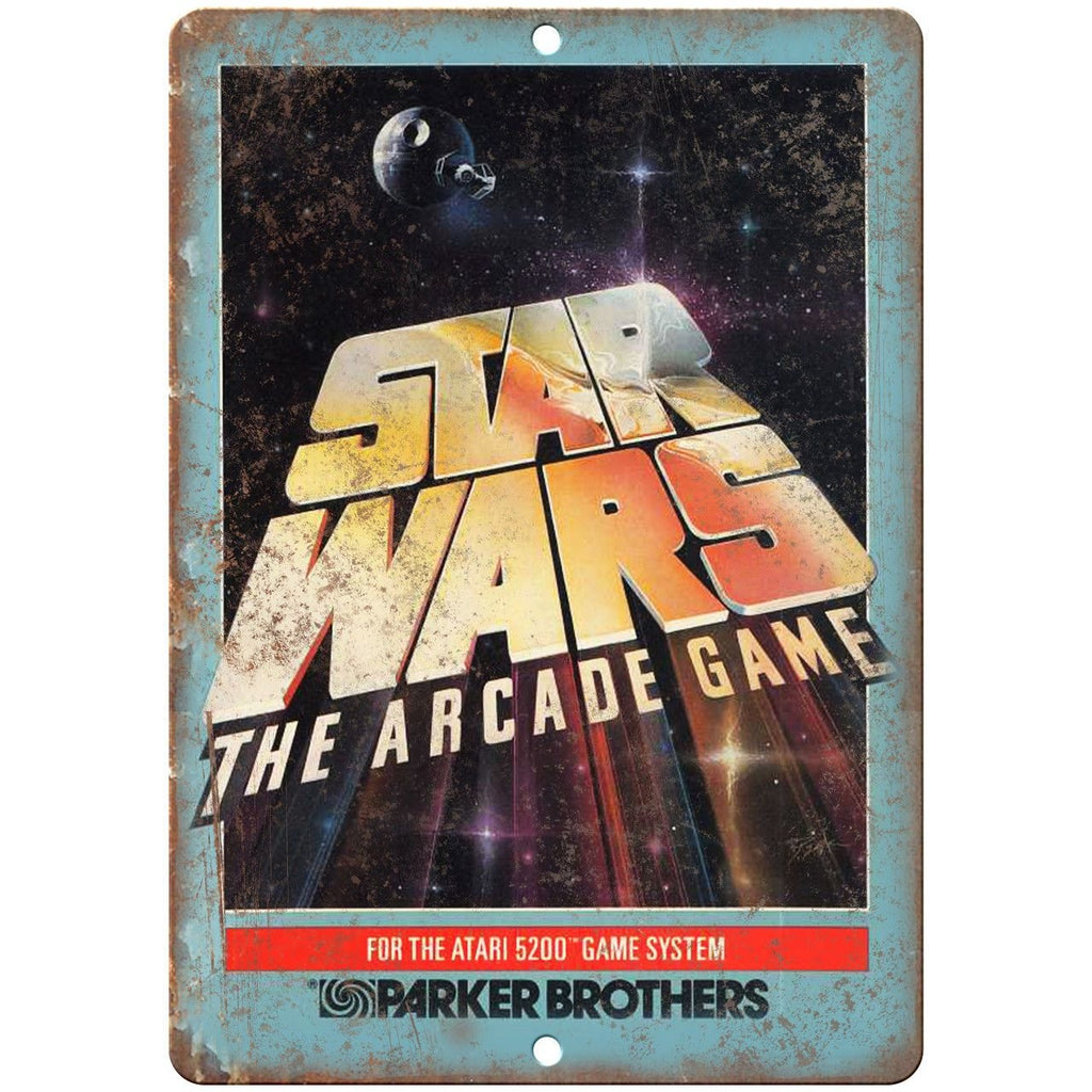 Star Wars Arcade Gmae Parker Brothers Atari 10"x7" Reproduction Metal Sign G183