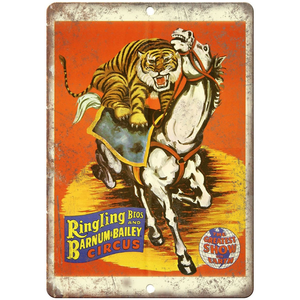 Ringling Bros & Barnum Bailey Circus Poster 10"X7" Reproduction Metal Sign ZH28