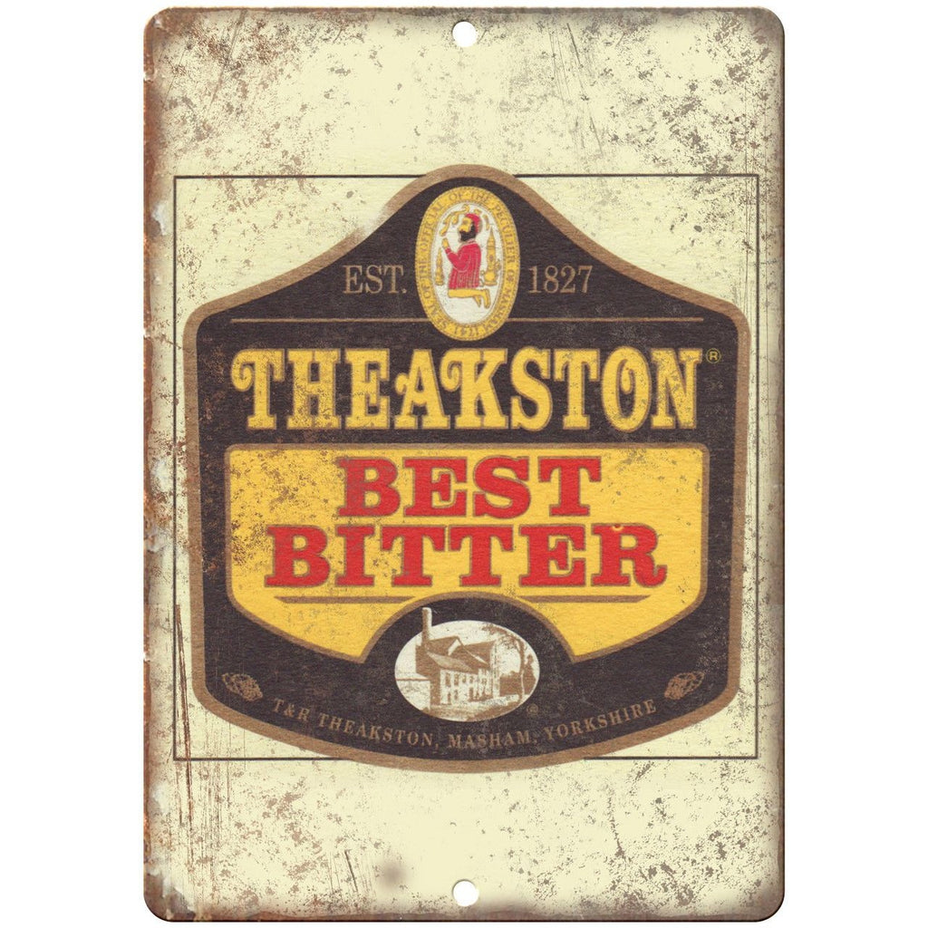 Theakston Best Bitter Vintage Beer Ad 9" x 12" Reproduction Metal Sign E201