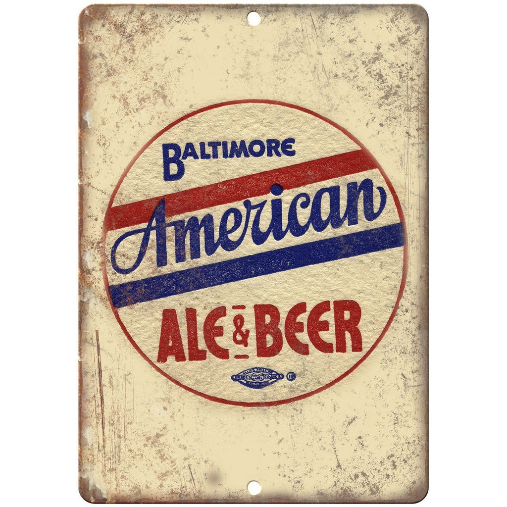 Americana Ale & Beer Baltimore MD Vintage Ad Reproduction Metal Sign E127