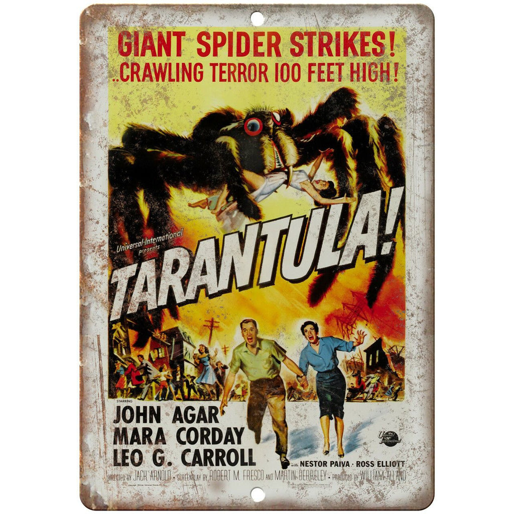Trantula Movie Poster John Agar 10" X 7" Reproduction Metal Sign I92