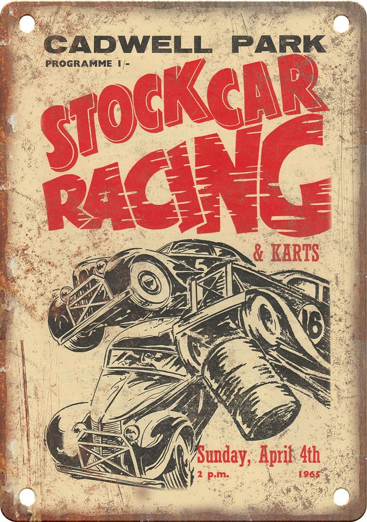 Reproduction Racing Sign Cadwell Park Stock Car Racing Reproduction Metal Sign | Rusty Walls ...