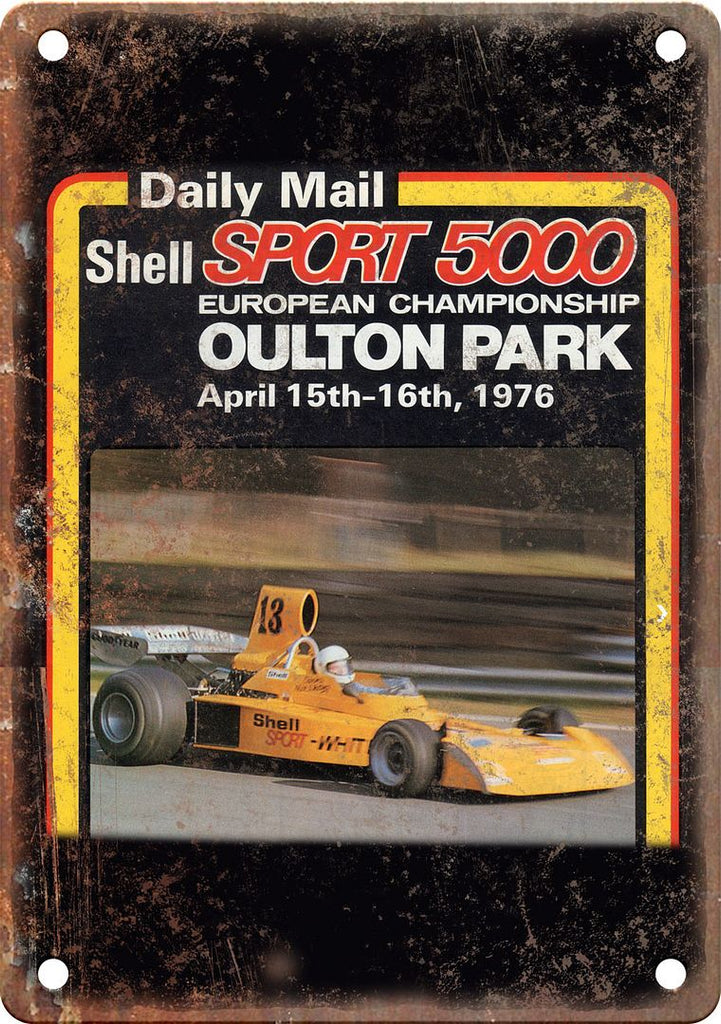 Shell Sport 5000 Oulton Park Race Ad Reproduction Metal Sign