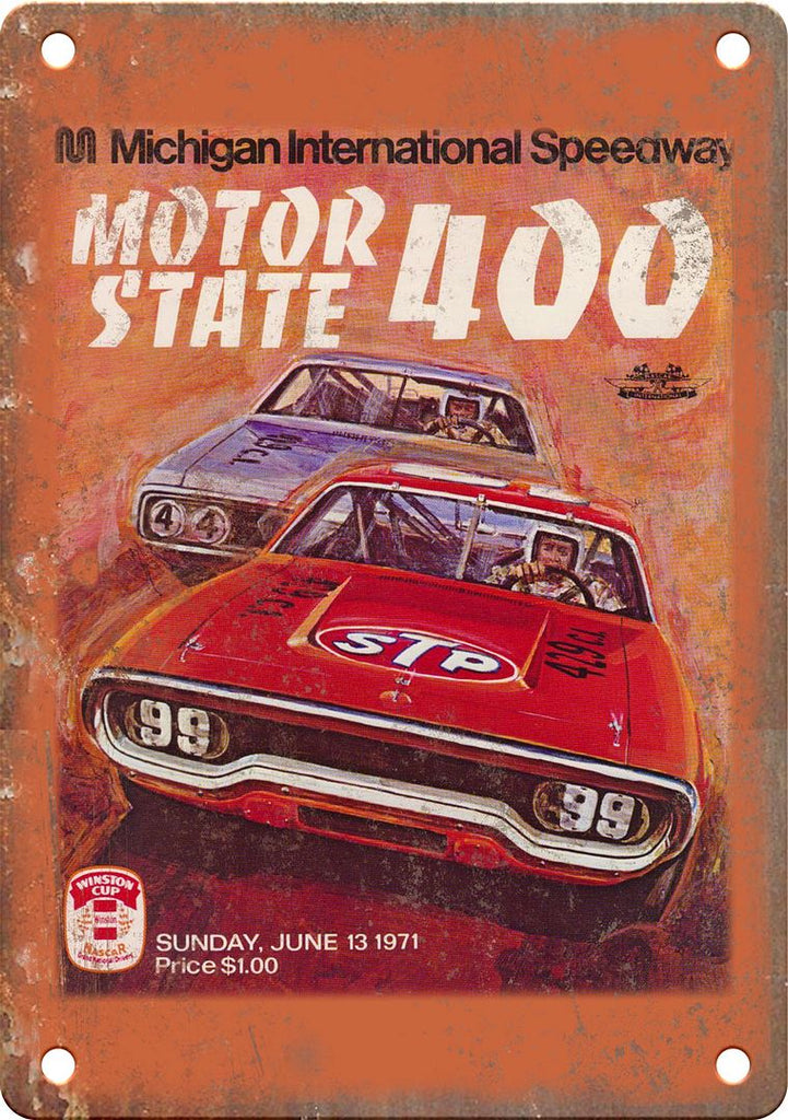 Motor State 400 International Speedway Reproduction Metal Sign