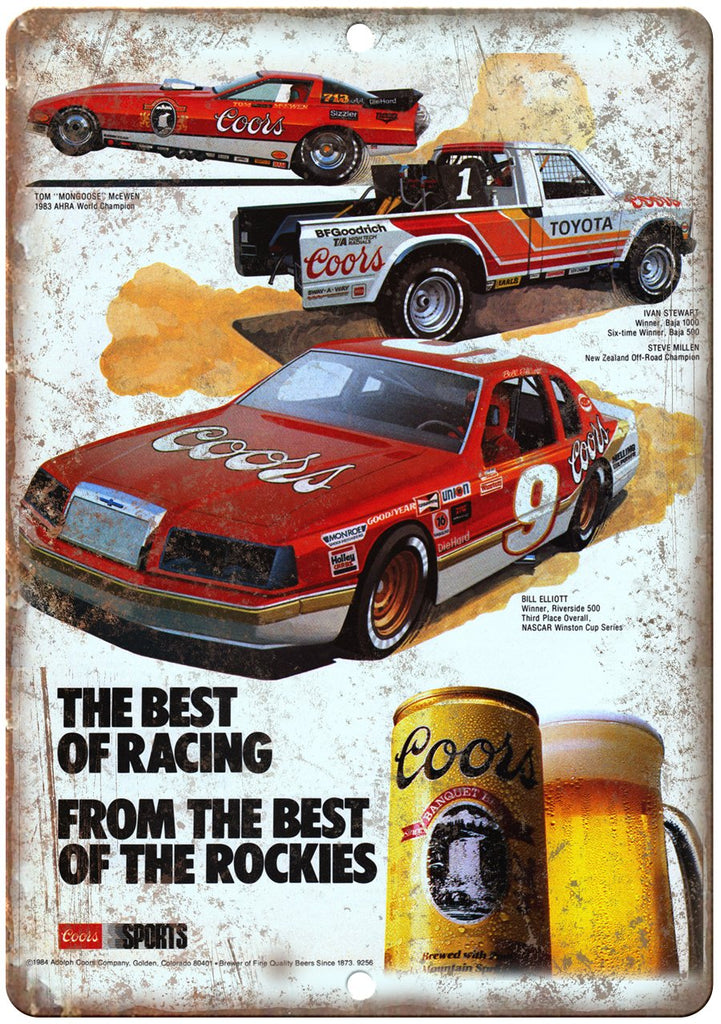 Auto Racing Metal Signs – Rusty Walls Sign Shop