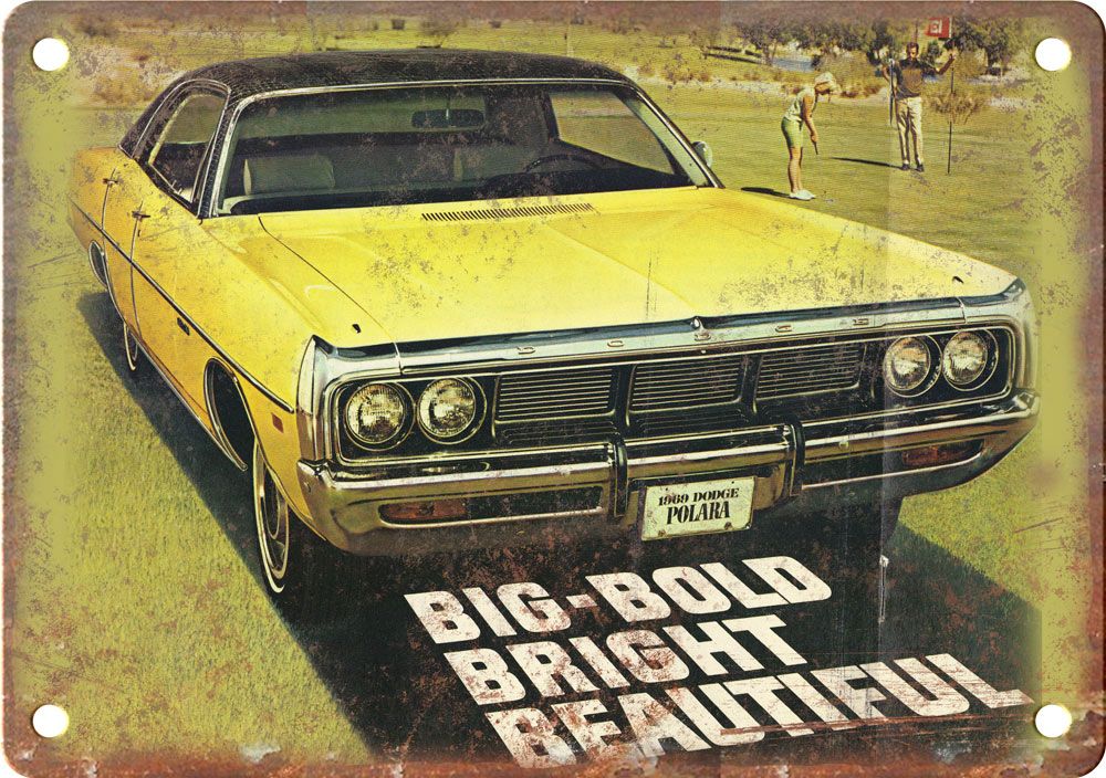 1979 Dodge Polara Vintage Automobile Ad Reproduction Metal Sign