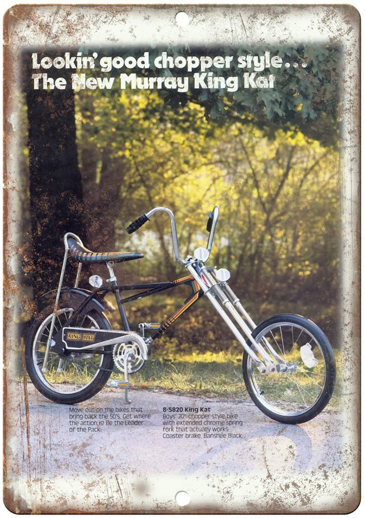 Murray King Kat Chopper Style Ad Metal Sign
