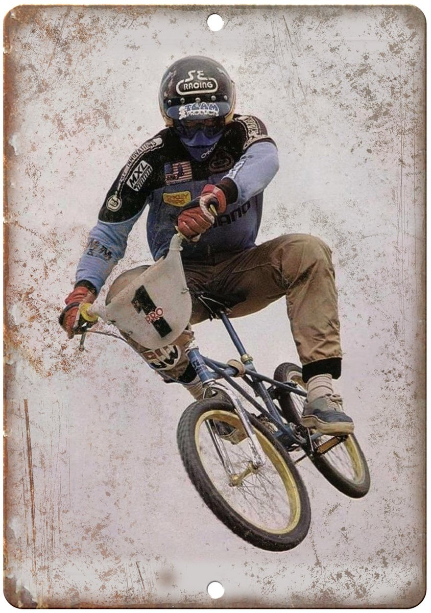 Retro BMX Mag Spread Metal Sign | Rusty Walls – Rusty Walls Sign Shop