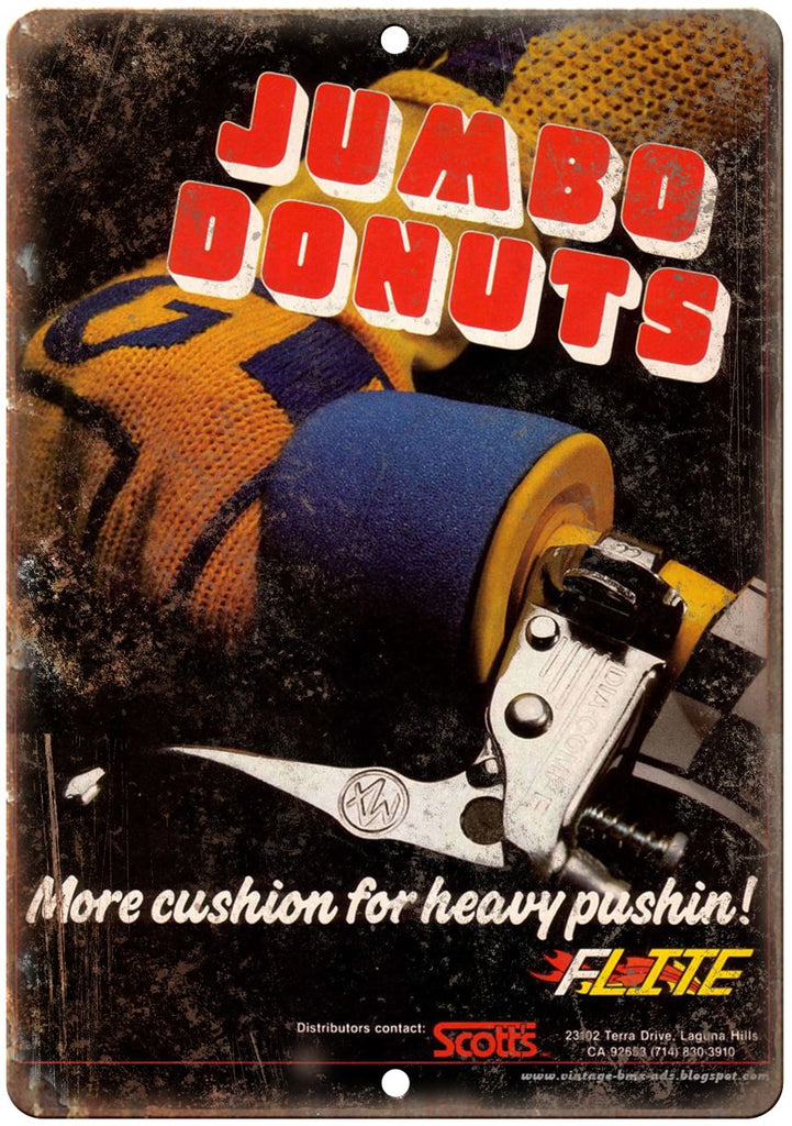 BMX jumbo donuts Flite  Metal Sign