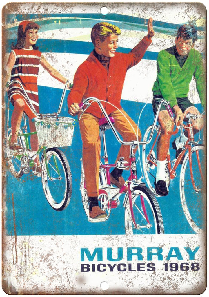 1968 Murray Bicycles Ad Metal Sign