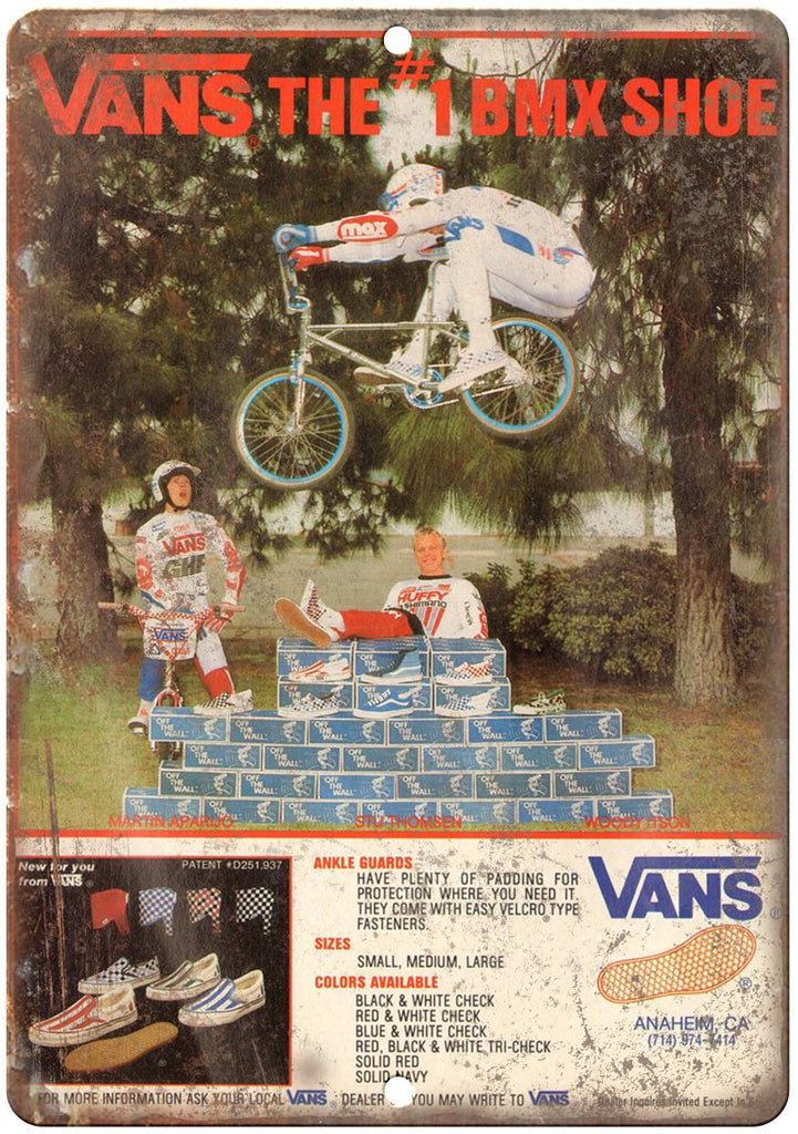 Vintage BMX Magazine Ad Metal Sign