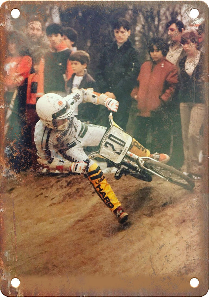 Vintage BMX Racetrack Haro Photo Metal Sign