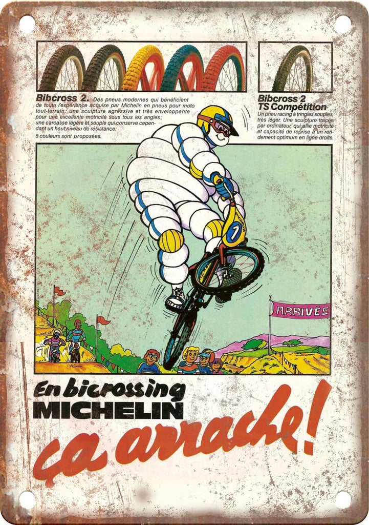 Michelin BMX Magazine Cover Cover Metal Sign