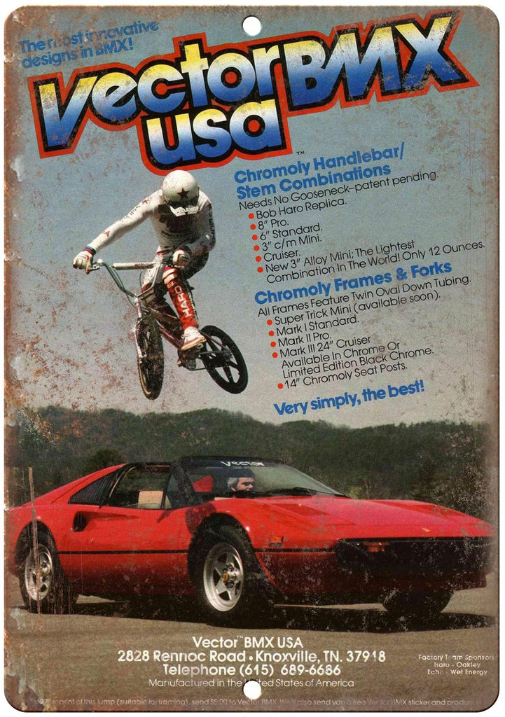 BMX Metal Signs – Rusty Walls Sign Shop