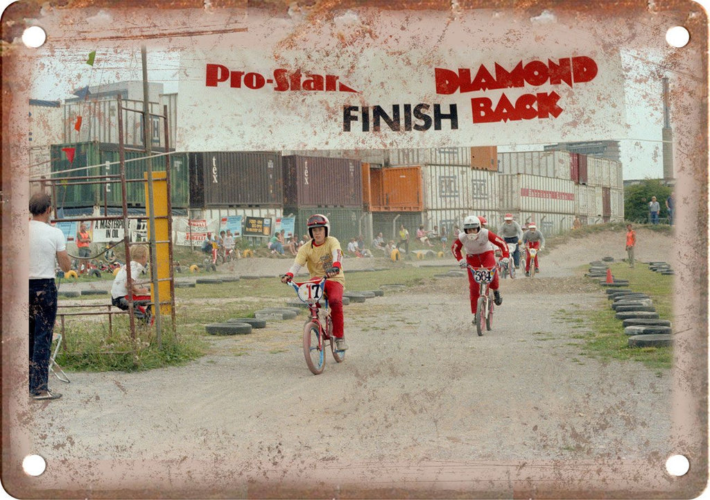 Diamond Back BMX Vintage Racing Metal Sign