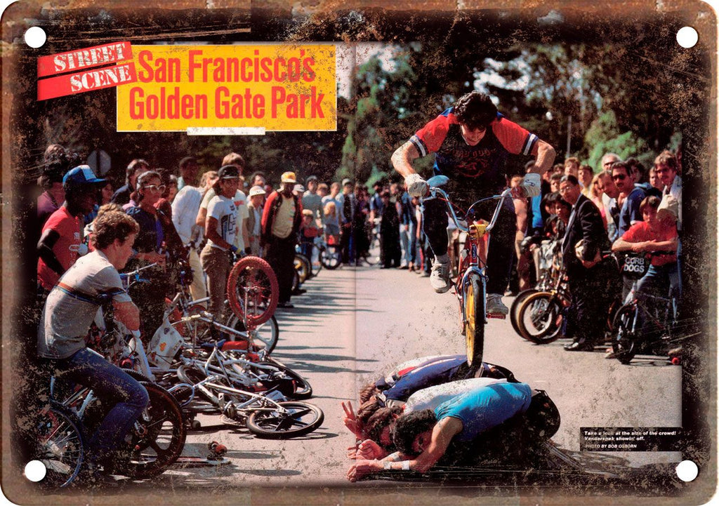 San Francisco Freestyle BMX Bicycle Metal Sign