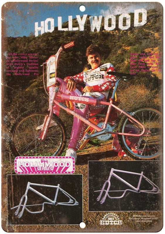 Hutch BMX Hollywood Series Metal Sign | Rusty Walls – Rusty Walls