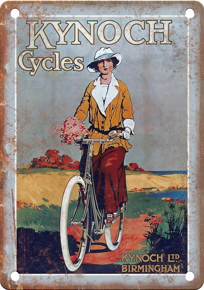 Vintage Kynoch Cycles Cycling Poster Reproduction Metal Sign
