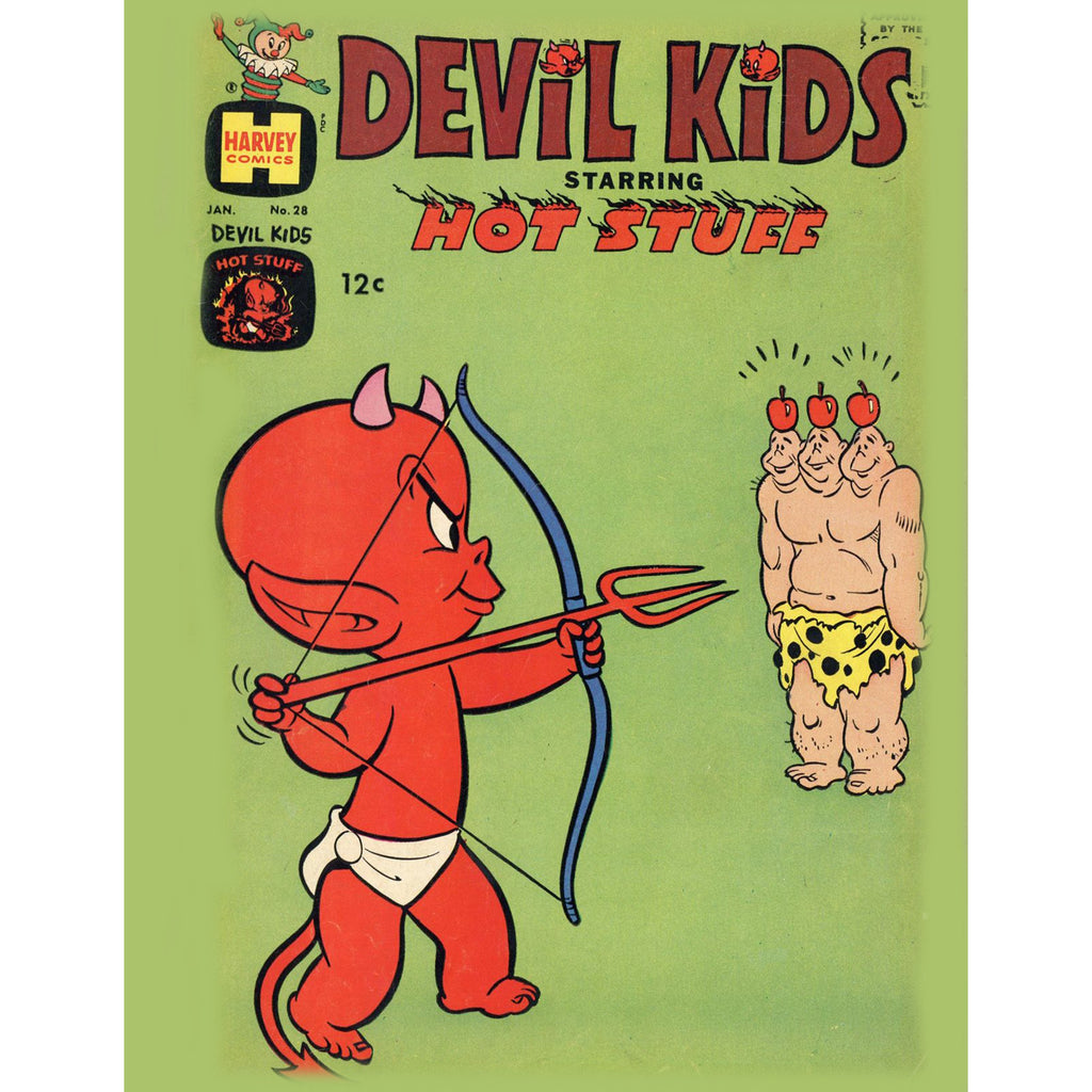 Devil Kids Retro Comic Art T-Shirt White