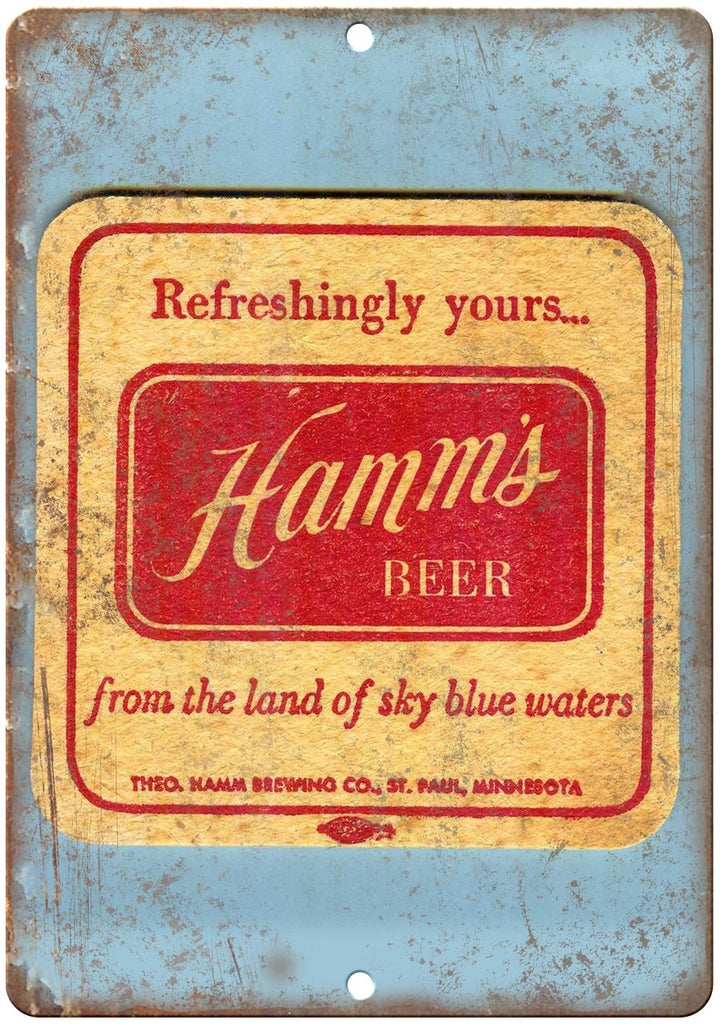 Hamm's Beer Pub Metal Sign