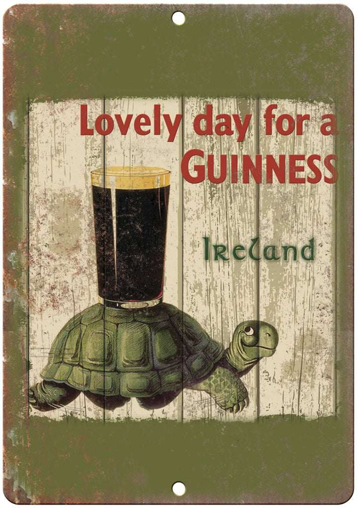 Guinness Ireland Turtle Vintage Ad Metal Sign