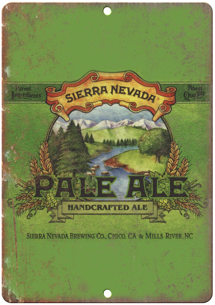 Sierra Nevada Pale Al Metal Sign