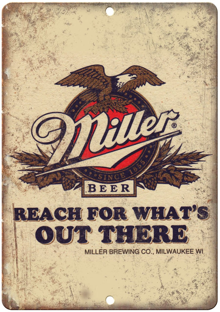 Miller Brewing Co. Beer Metal Sign