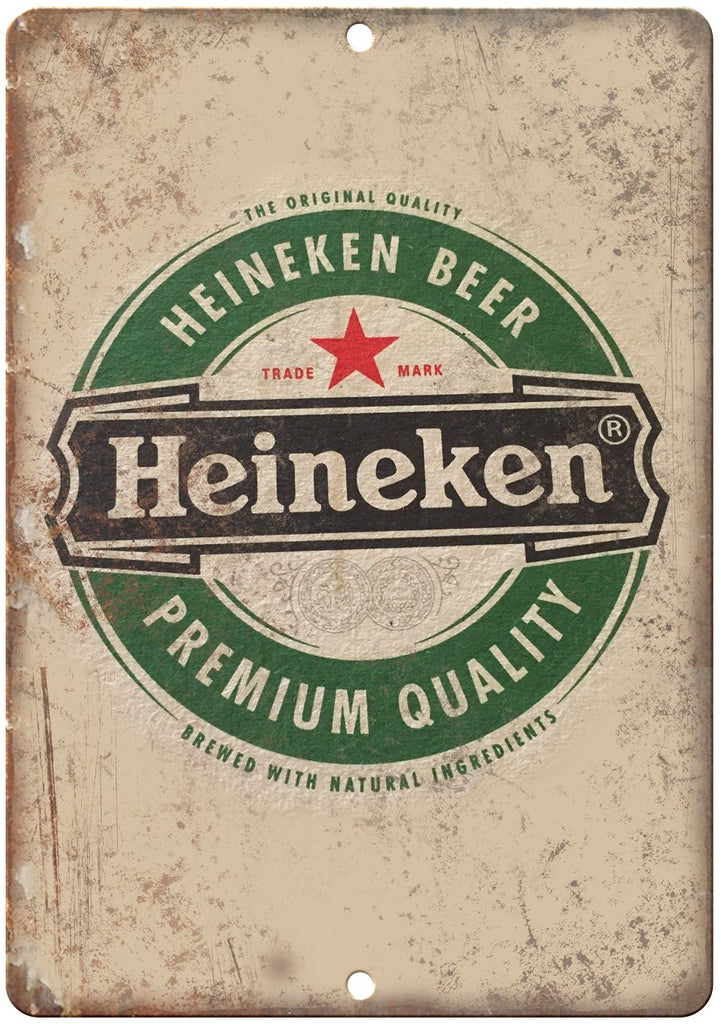 Heineken Beer Vintage Ad Metal Sign