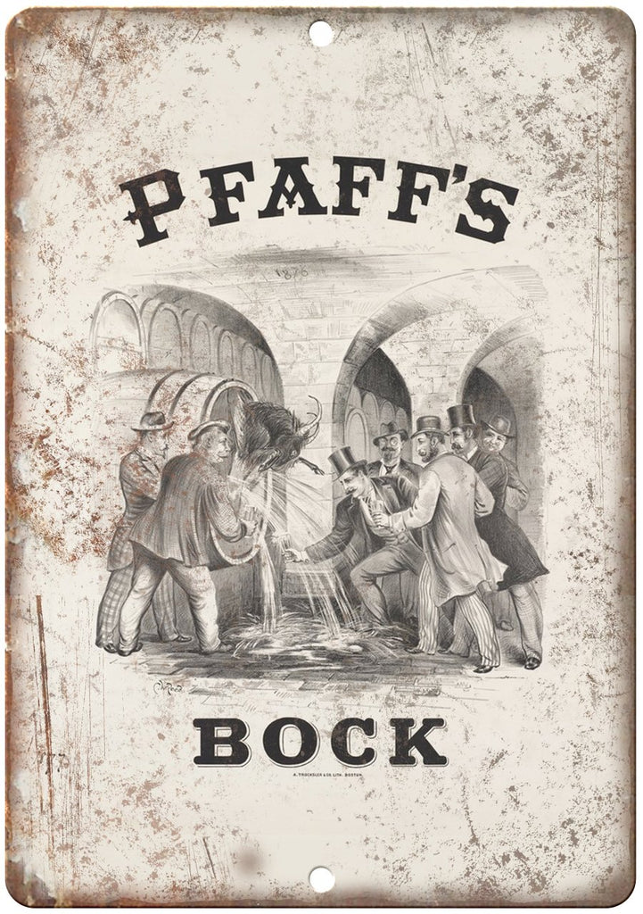 Pfaff's Bock Beer Metal Sign
