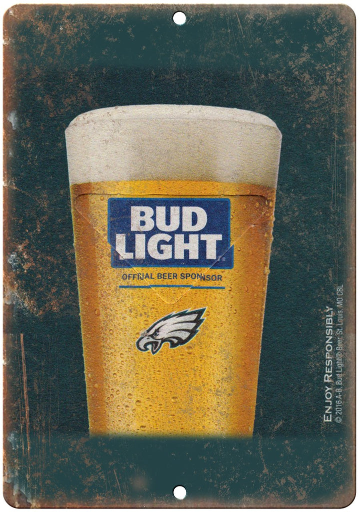 Bud Light Beer Metal Sign