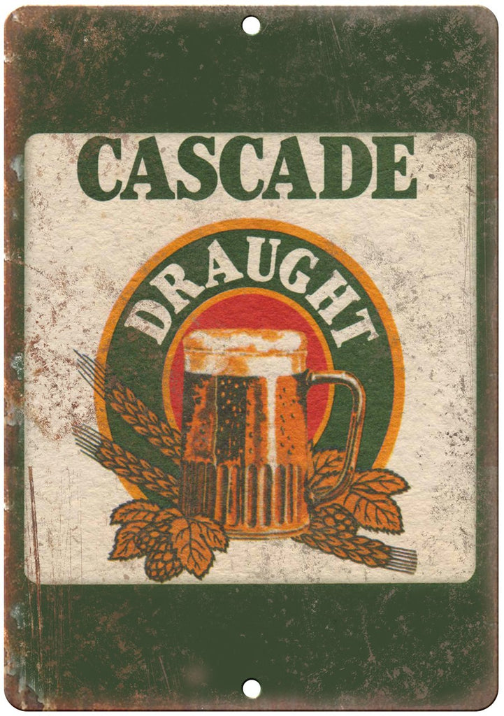 Cascade Draught Vintage Man Cave Metal Sign