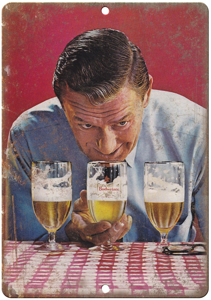 Budweiser Beer Vintage Ad Metal Sign