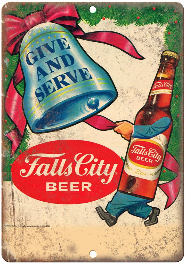 Falls City Beer Metal Sign