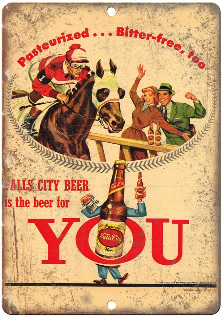 Falls City Beer is For You Metal Sign