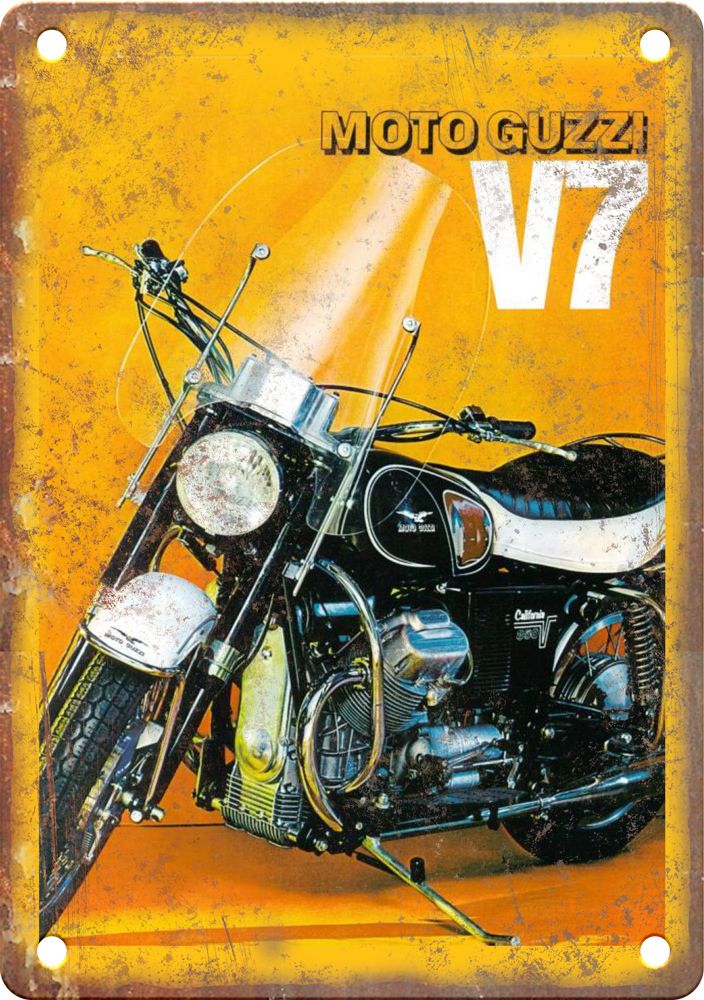 Vintage Moto Motorcycle Magazine Ad Reproduction Metal Sign