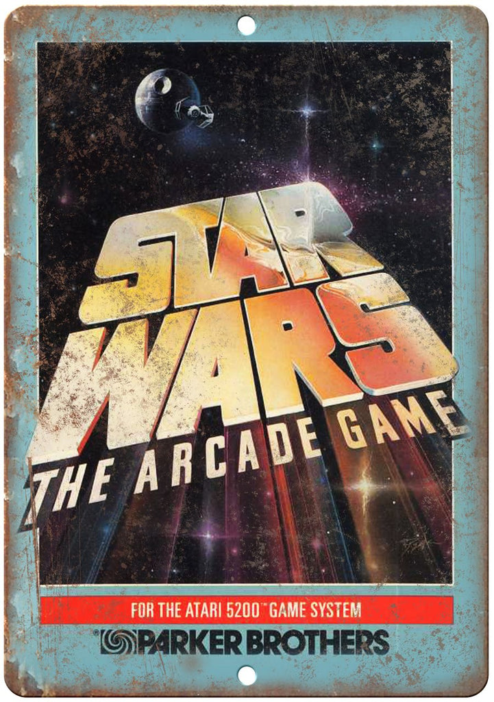 Star Wars Arcade Game Parker Brothers Atari Metal Sign
