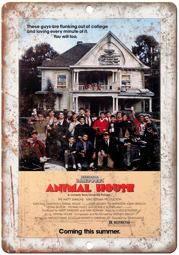 National Lampoon's Animal House Movie Poster Metal Sign